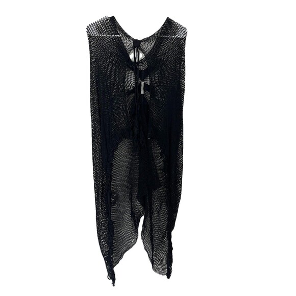 Lulus Clothing Co Crochet Fairy Goth Witchy Shawl Wrap - Picture 11 of 11